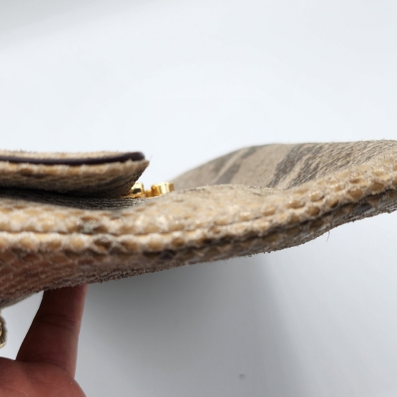 Michael Kors Snakeskin Clutch Handbag - Picture 7 of 9